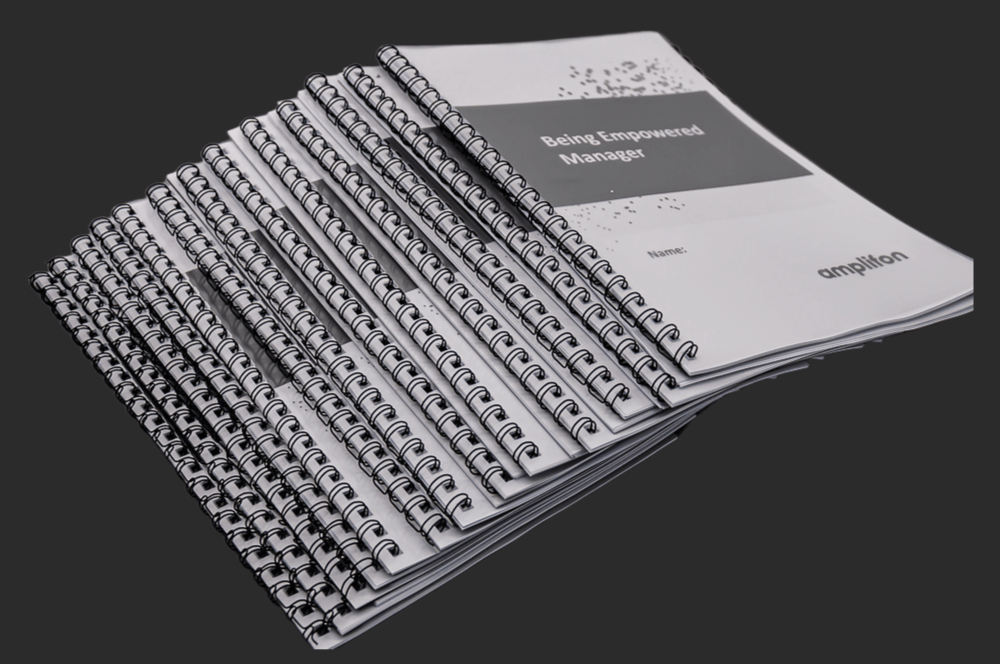 Ringbindung für Präsentationen