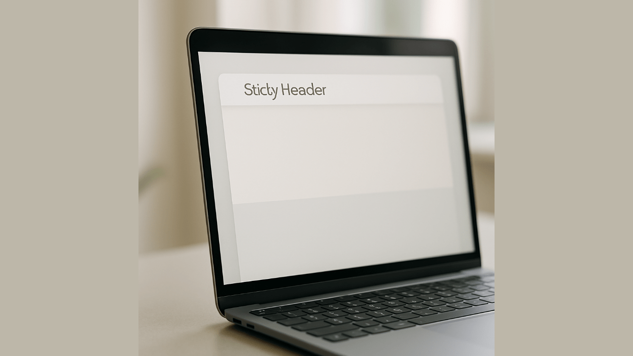 Sticky Header, CSS Scroll-Effekte